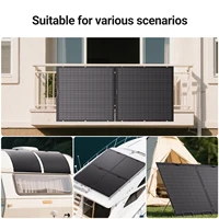Panneau solaire flexible LIONSHEE (lot de 4), 4 × 240 W, puissance totale 960 W, module photovoltaïque monocristallin à 17,55 %, flexible jusqu'à 120°, indice de protection IP67, ultra-léger, idéal pour balcon, camping 8
