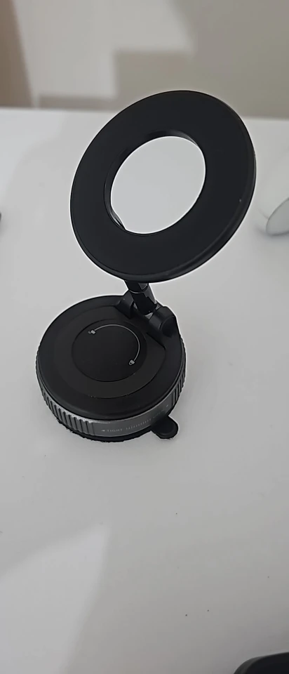 Magnetic Car Phone Holder 360° Rotation Folding With Vacuum Suction Cup For iPhone 12-16 Series Car/Gym/Driving Phone Holder photo review