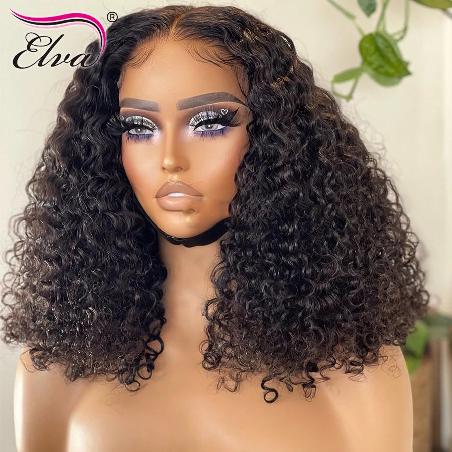 Curly 13x6 HD Lace Frontal Wig Brazilian Lace Front Human Hair Wigs For  Black Women Kinky Curly 13x4 Lace Wig Pre Plucked 34Inch|wigs for blacks| wigs for black womenwig with baby hair -