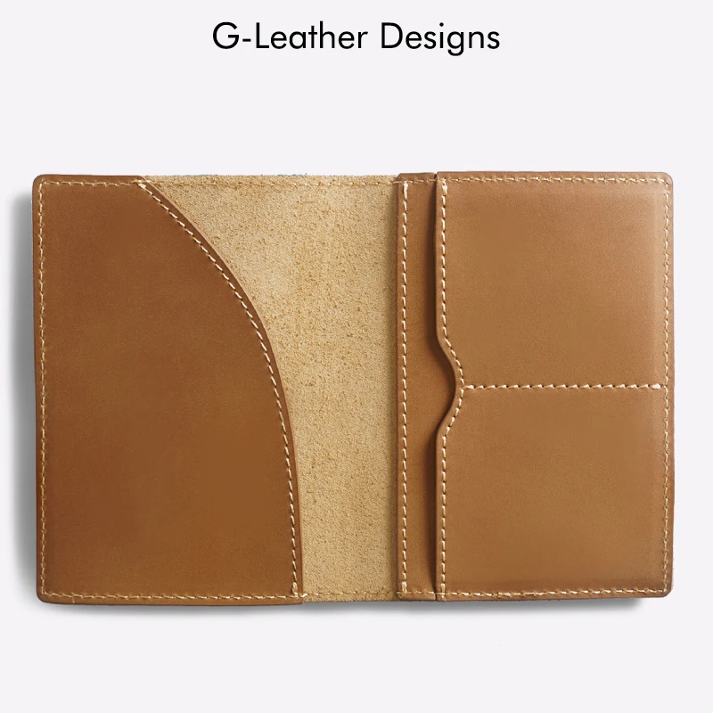 Genuine Leather Passport Holder Cover Oil Wax Leather Credit Card Case Travel Wallet Document Organizer