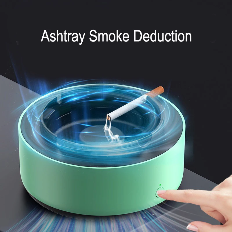Ashtray with Air Purifier Function Filtering Second-Hand Cigarettes Remove Odor Smoking Accessories for Home Office Car 3