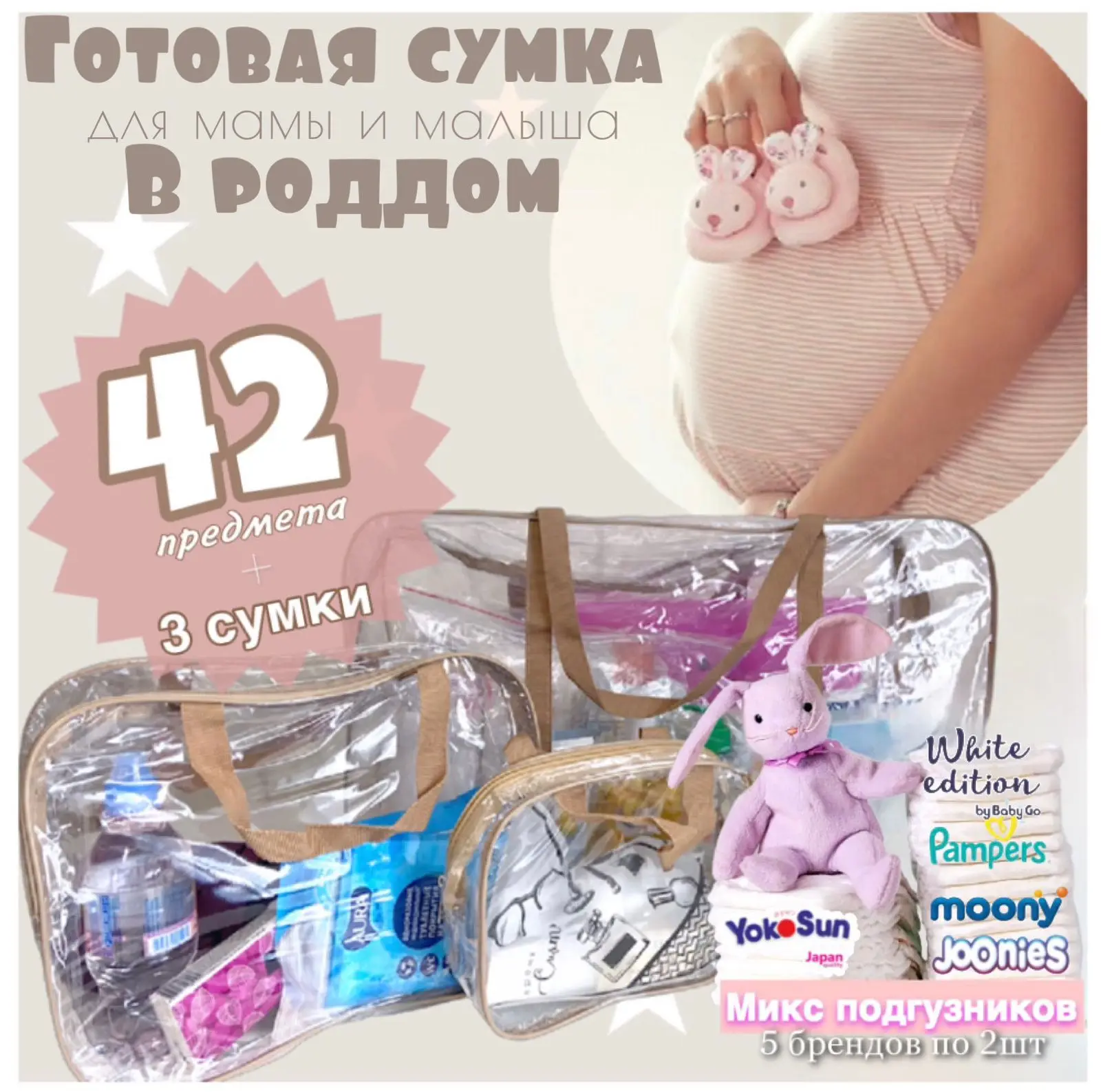 Готовая сумка в роддом "Премиум"