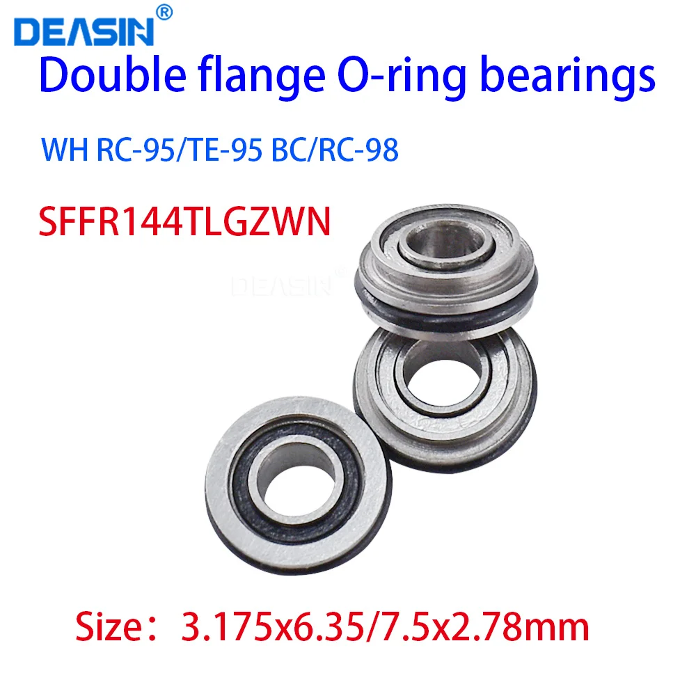 

Dental 5pcs Ceramic Bearings SFFR144TLGZWN 3.175x6.35x7.5x2.78mm for WH RC95 TE95 Turbine High Speed Handpiece Double Flange