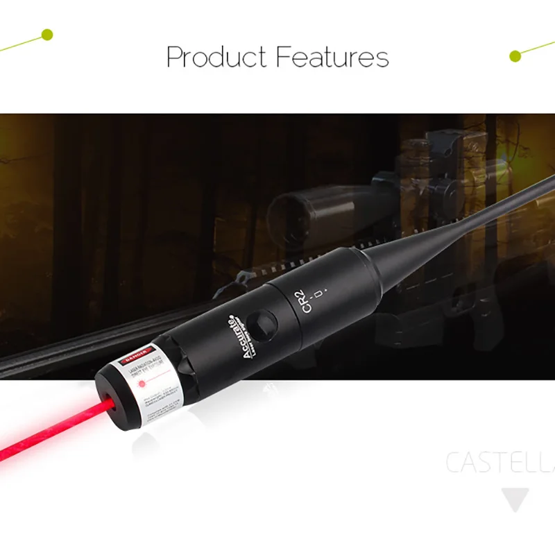 

Laser Bore Sight Collimator Wavelength 635-655nm red dot Tactical Hunting Level Lazer Level