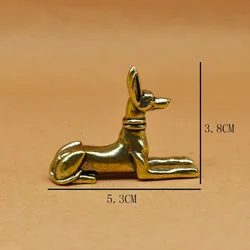 Elegant Ancient Egyptian Pharaoh Dog Statue - Art Deco Sculpture for Home and Office Decor (1 pc)