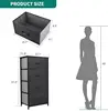 4 - Drawer Fabric Storage Tower. Organizer Unit for Bedroom, Living Room, Hallway, Closets. Features Sturdy Steel Frame 3
