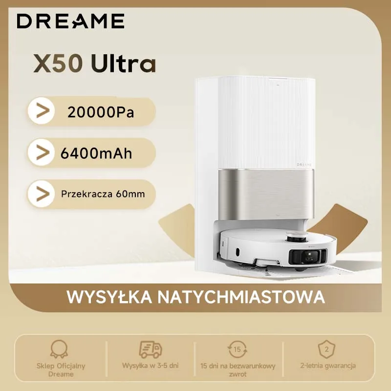 Robot sprzątający Dreame X50 Ultra Complete  z Polski za $824.83 / ~3105zł