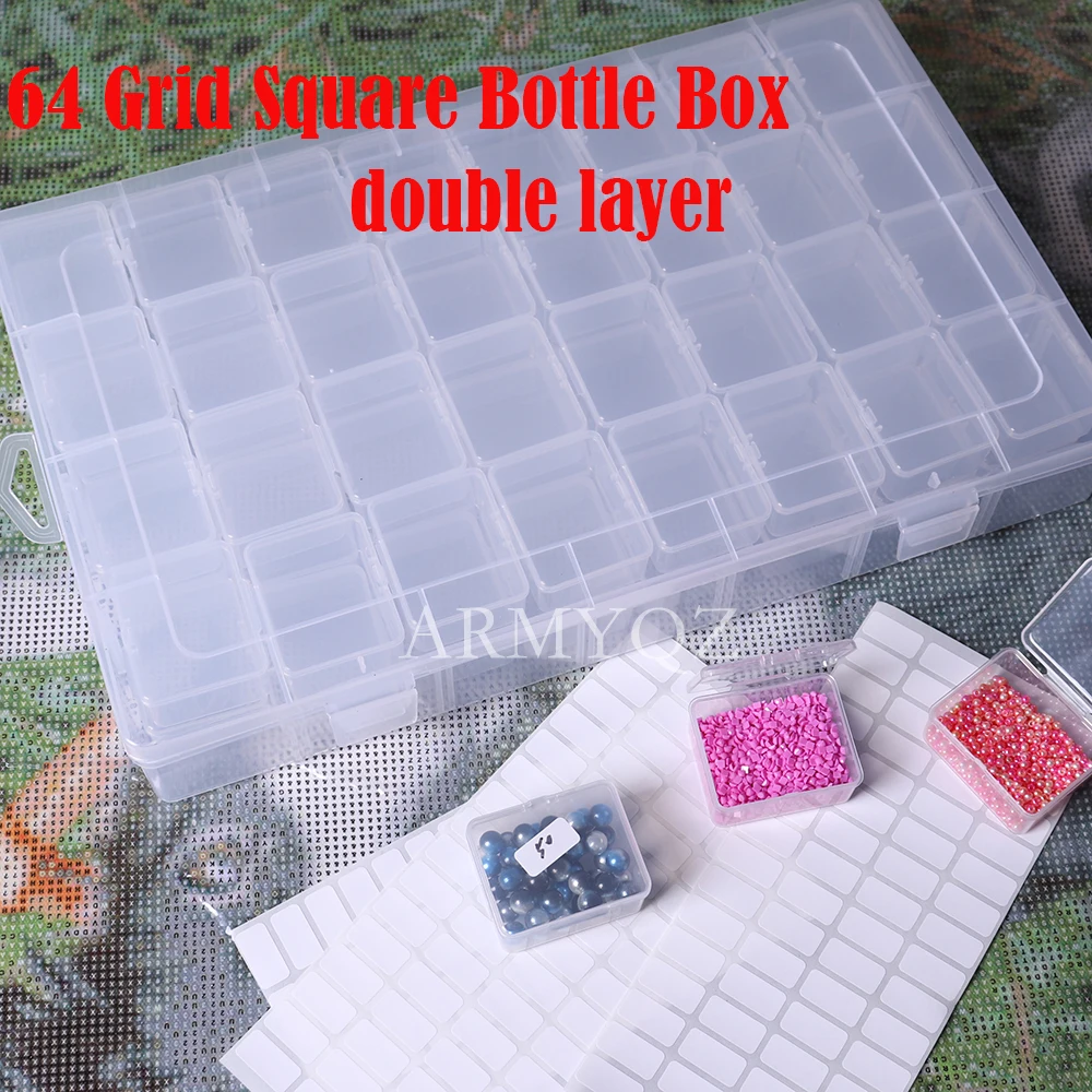 30/100 Bottles Diamond Painting Box Bead Container Diamond Embroidery  Accessories Diamond Mosaic Case Container Storage Box Tool - AliExpress