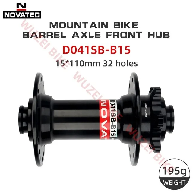 NOVATEC D041SB-15/B15 thru-axle Mountain Bike Front Hub 32H