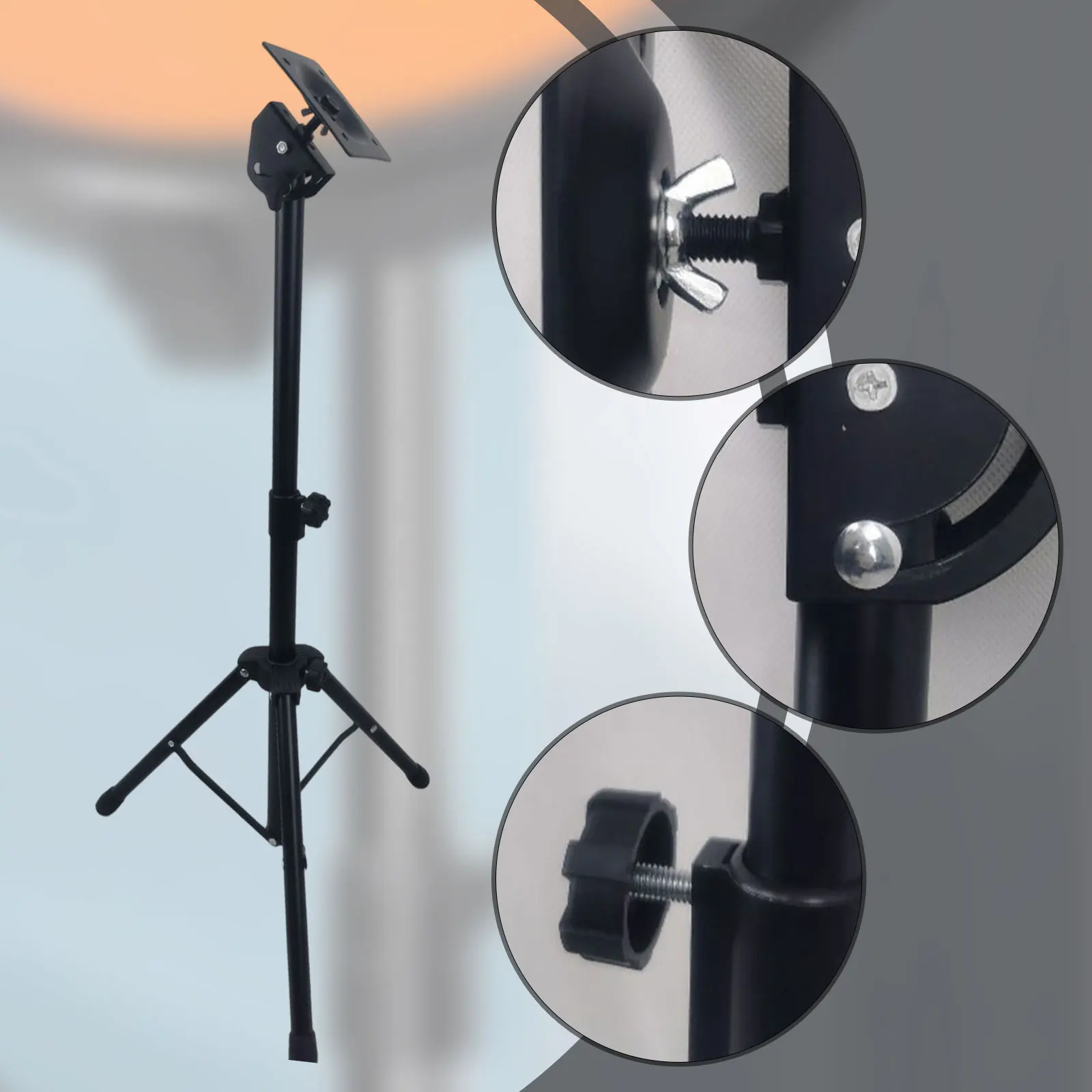 Snare drum stand Electronic Mounting Stand Silent Drum Pad Stand Height Adjustable Percussion Instrument Holder Sample Pad for Snare Drum
