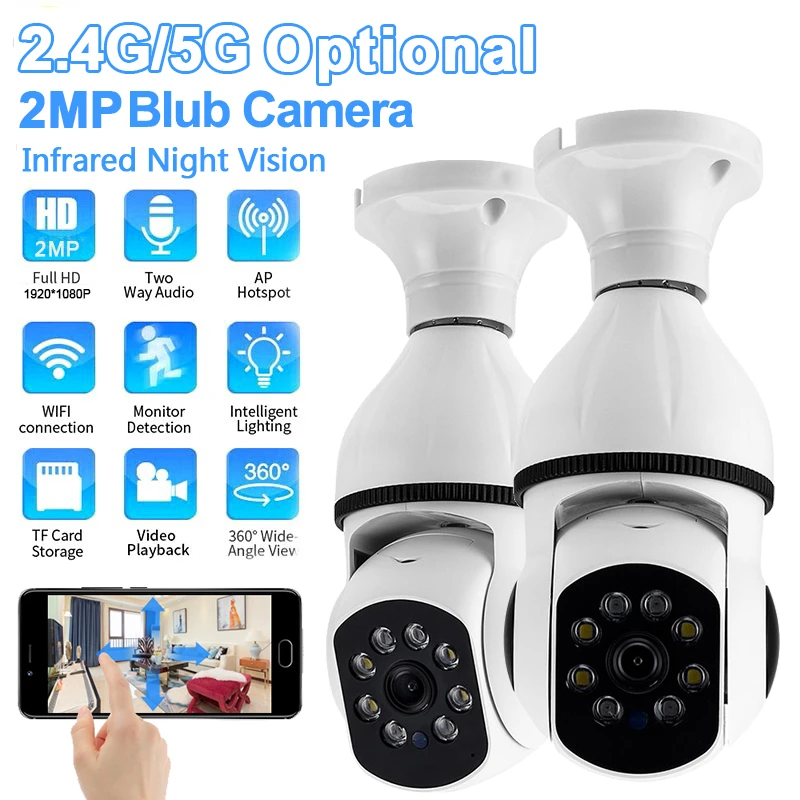 Surveillance Light Bulb Camera Light Bulb Camera Wi Fi Wireless Ip