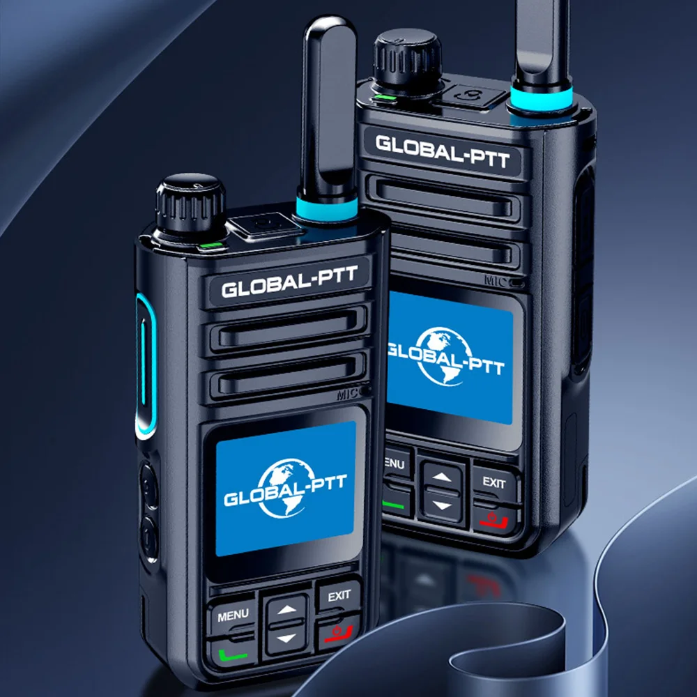2PCS GLOBAL-PTT G9 POC Two-way radio Mini professional walkie talkie long range portable communication 5000km with yearly SIM