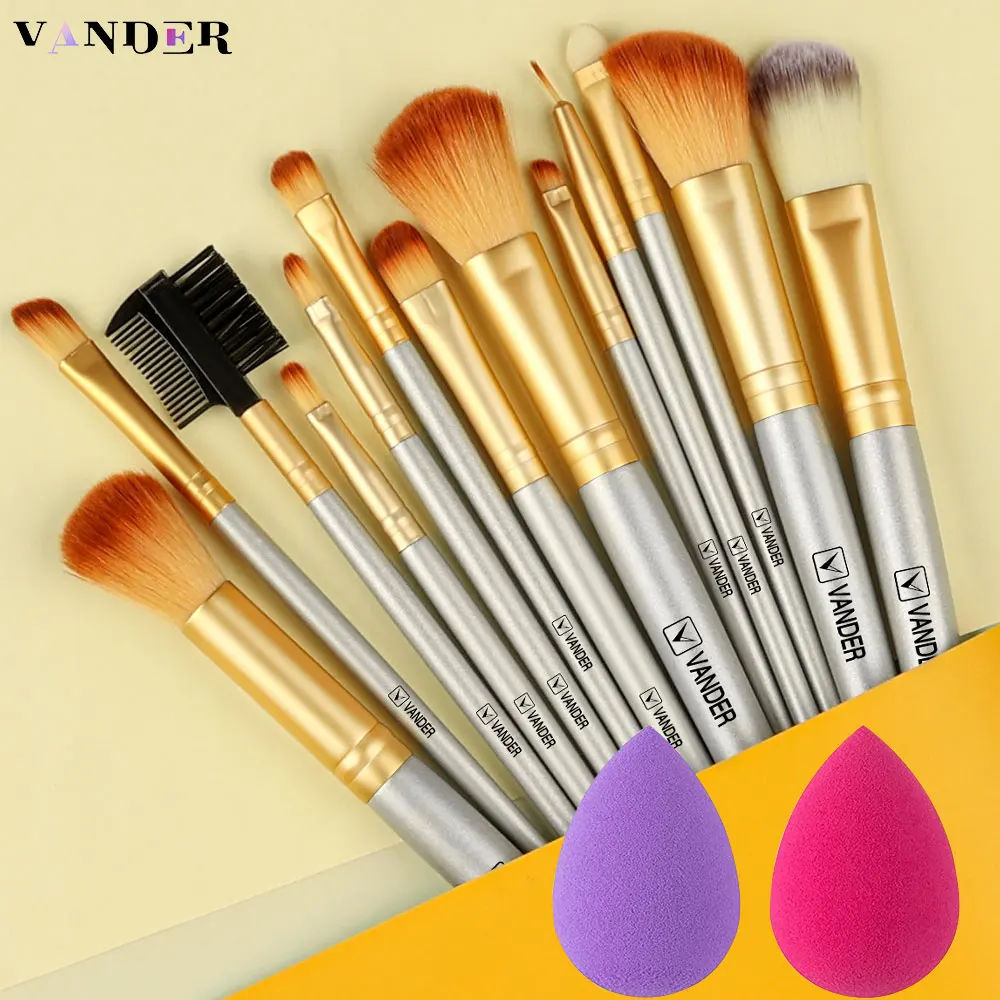 Set Di Pennelli Per Trucco 8-13 Pezzi Set Di Pennelli Per Trucco Morbidi E Soffici Fondotinta Fard In Polvere Ombretto Kabuki Blending Pennello Per Tr