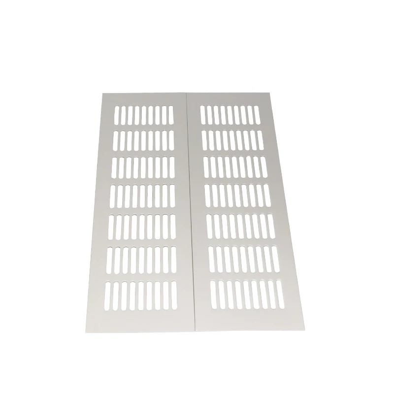 RV 8x30cm Silver Air Vent Louvred Grill Cover Ventilation Grille Set of 2 carvan Ventilation board