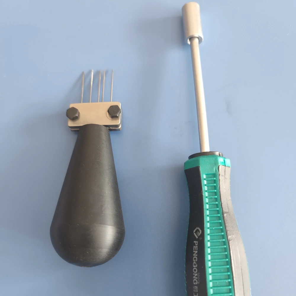 Handheld Hair Injection Tool for Ventilation Mannequin Head with Human Hair Pieces Toupee and Wigs