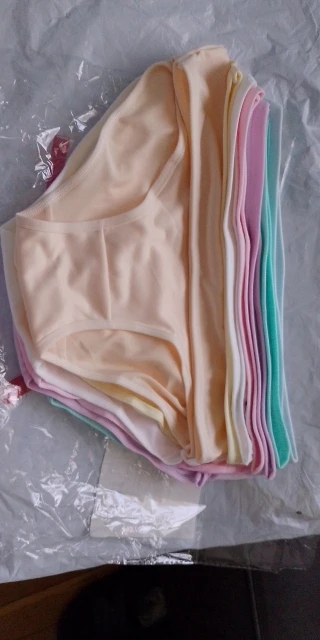New 7Pcs/Lot Cotton Panties Women's Underwear Girls' Briefs Sexy Lingerie Soft Solid Color Breathable Underpant Female Intimate photo review