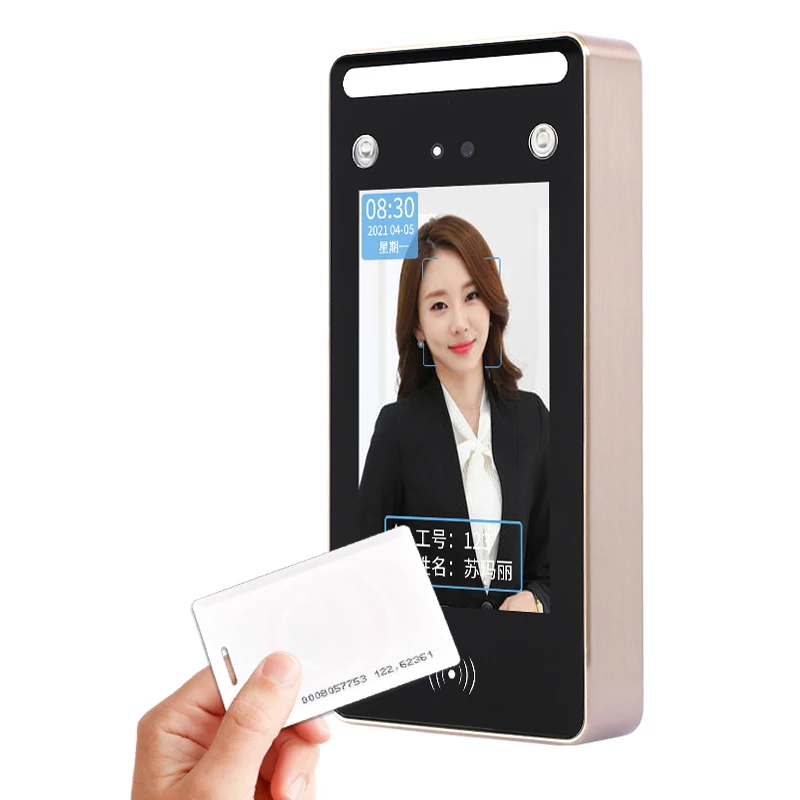4.5-inch Dynamic Face Access Control Time and Attendance Machine RFID Card Access Control Time and Attendance Door Lock System