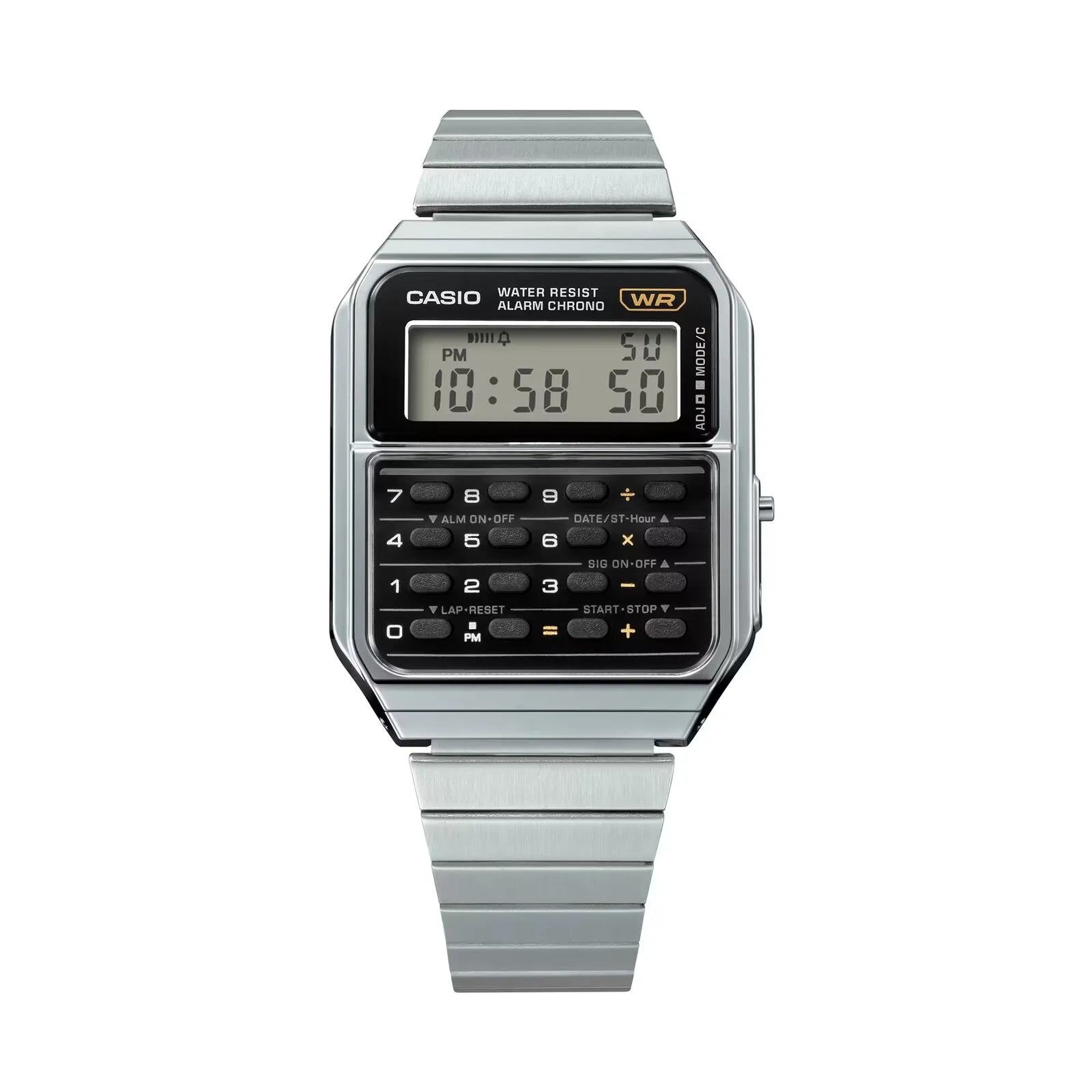 Casio Vintage Ca-500We-1A Orologio Con Sveglia E Calcolatrice