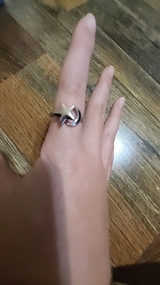 Anxiety Balls Beads Rings for Women Open Spinner Adjustable Finger Ring Stainless Steel Rotating Freely Anti Stress Jewelry Gift photo review