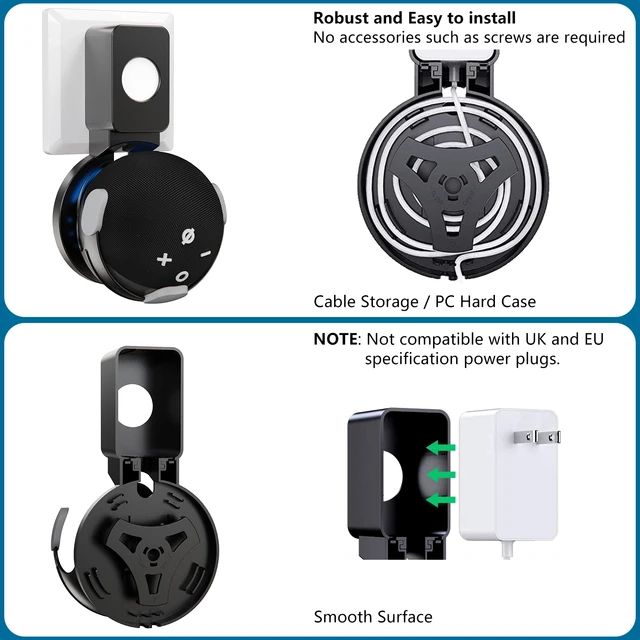 Alexa Echo Dot 5th Generation PlusAcc Wall Mount For Echo Dot 5th