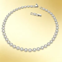 Collier rond de luxe léger, pendentif, Bracelet à ongles, ensemble de bijoux haut, usage quotidien, essentiel pour fête, cadeau d'anniversaire, nouvelle collection 2025 5
