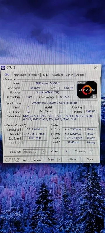 AMD Ryzen 5 5600X R5 5600X 3.7 GHz Six-Core twelve-Thread 65W CPU Processor L3=32M 100-000000065 Socket AM4 no fan photo review