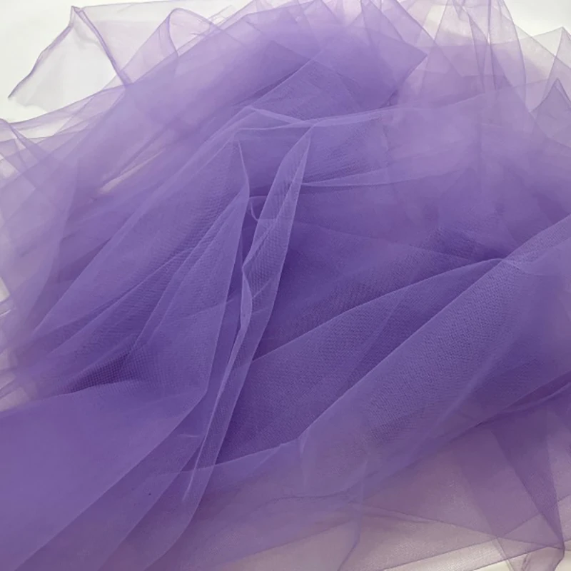 Purple Bridal Tulle Fabric for Wedding Veils and Gowns