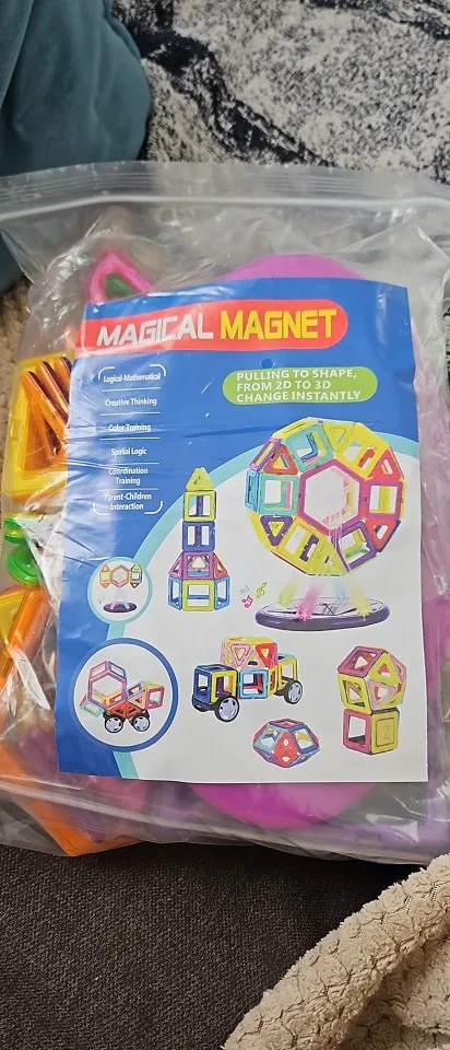 168 Magnet Bausteine - Konstruktionsspielzeug Set für kreative Designs photo review