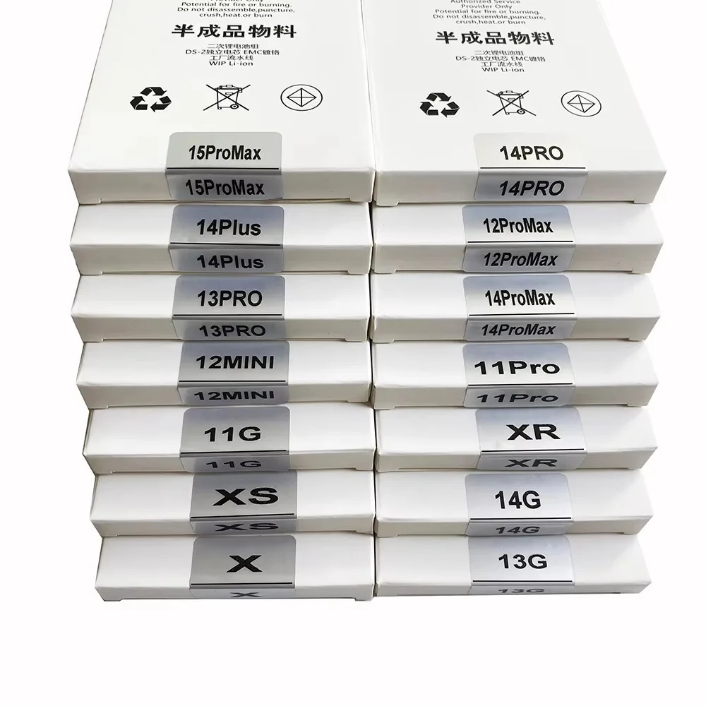 3pcs Battery Cell No Flex Cable for iPhone 15 14 13 12 11 XS Max