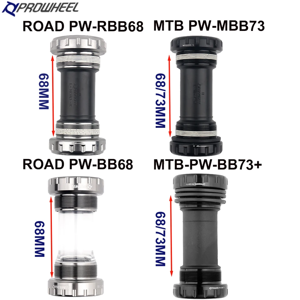 pbmピーリング PROWHEEL RBB68/BB68/MBB73/BB73 Bicycle Bottom Bracket MTB/ROAD