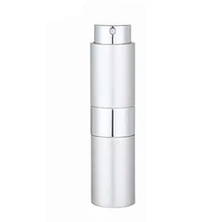 Compact Refillable Perfume Atomizer - 8ml Travel - Friendly Bottle (Silver)