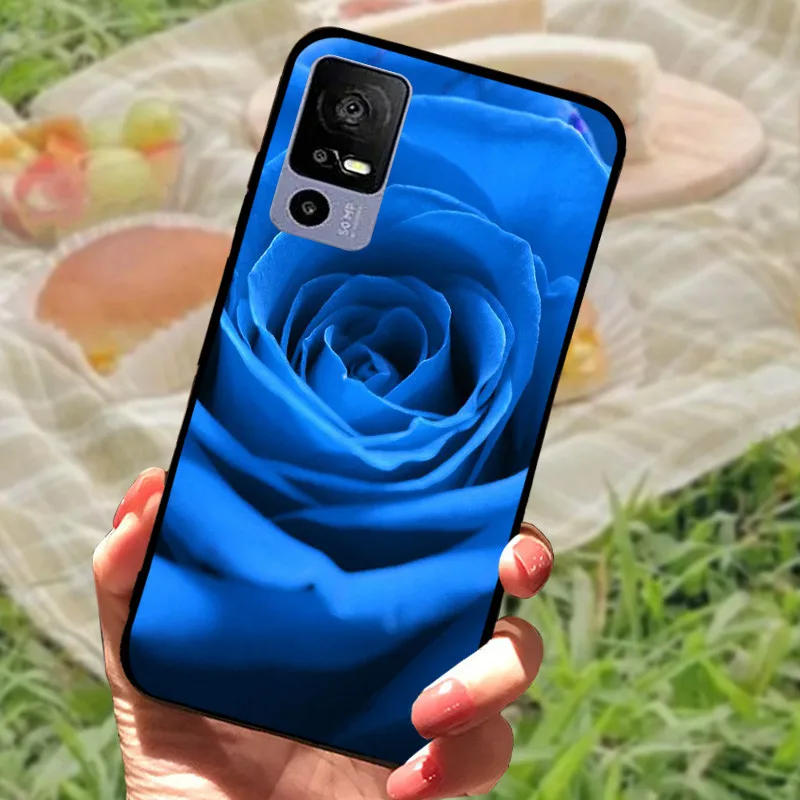 Sleek Black Shockproof Soft TPU Phone Case - Elegant Fashionable Protection