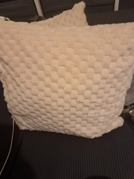 1pcs Pineapple Grid Turtle Pattern 3D Soft Plush Throw Pillowcase,Cream White For Living Room Sofa Bedroom Home Room Decor photo review