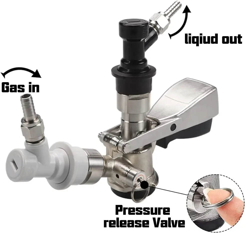Ball Lock Conversion Kit for Sanke Couplers Gas and Liqu