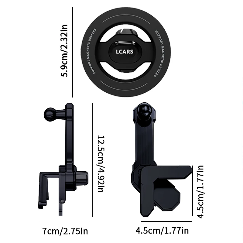 Car Phone Holder Rotatable Magnetic Support Bracket Tesla Model Y Model 3 New Energy Car Center Control Screen Dedicated