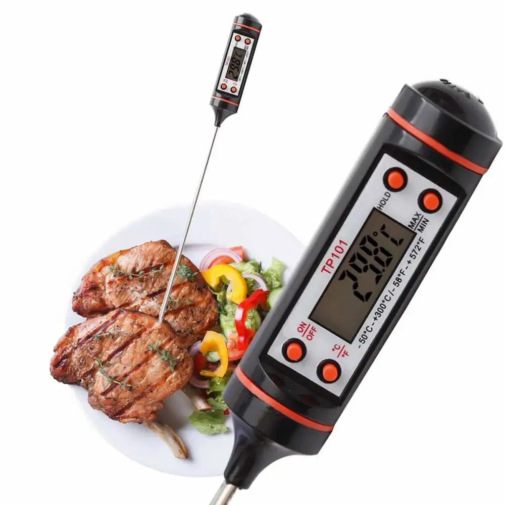 Tebru Kitchen Thermometer,Portable Household Kitchen Digital
