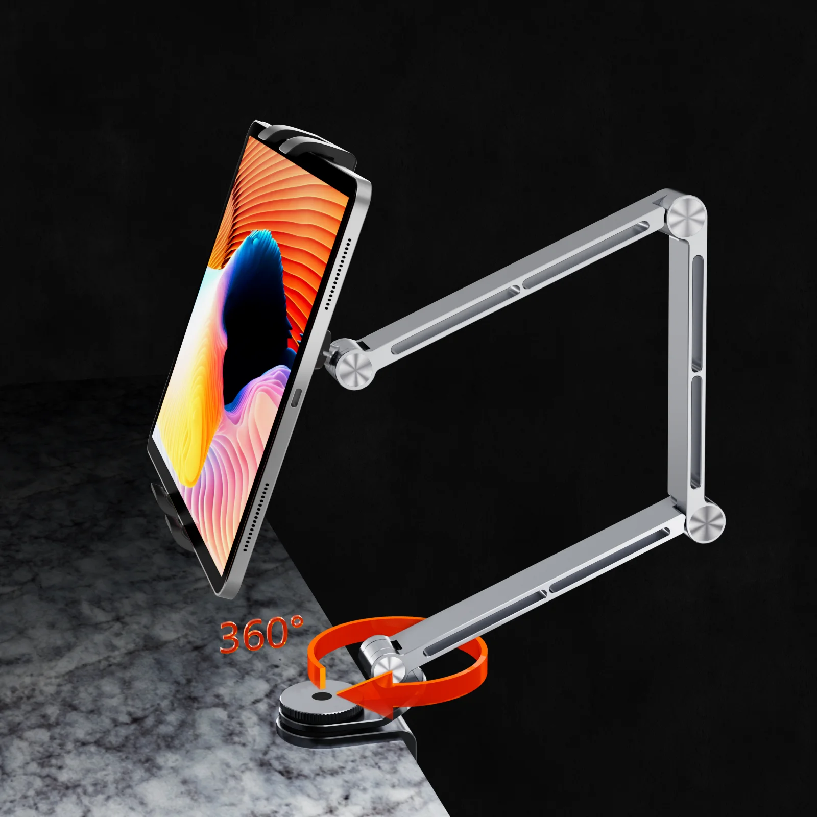 Braço Longo Suporte para Monitor Suporte Tablet Cama Magnética Suporte do Telefone Clipe de Montagem Ipad Galaxy Xiaomi Kindler Mesa - Imagem 3