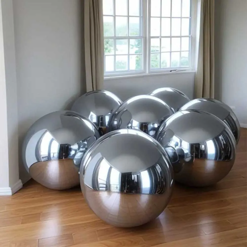 PVC Mirror Ball Inflatable Metallic Mirror Spheres Giant Shine Balloons Inflatable Christmas Outdoor Decoration Wedding Supplies 5