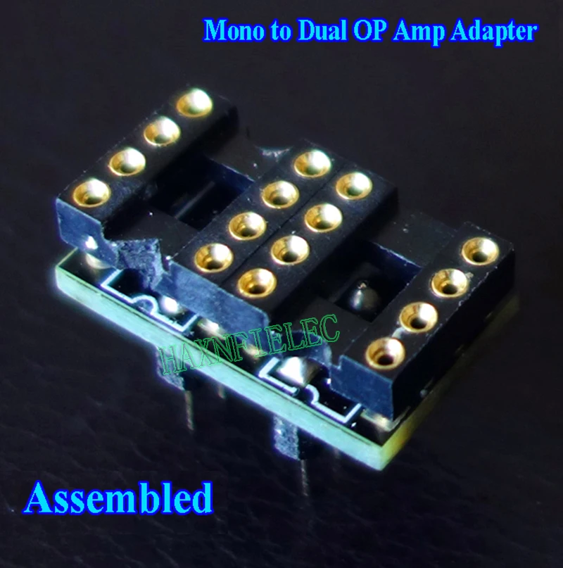 AD797 AD847 OPA128 칩용 금도금 DIP8 단일 모노-듀얼 OP 앰프 어댑터 변환기 소켓