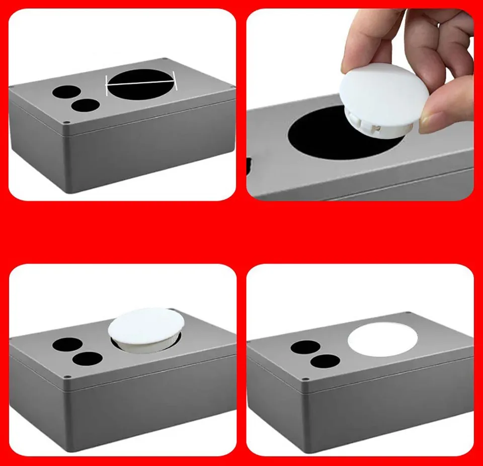 Bouchons De Trou En Silicone - Lot De 50, Diamètre Montage 2,5 Mm - Blanc, Souples, Pour étanchéité Et Protection - Usage Général