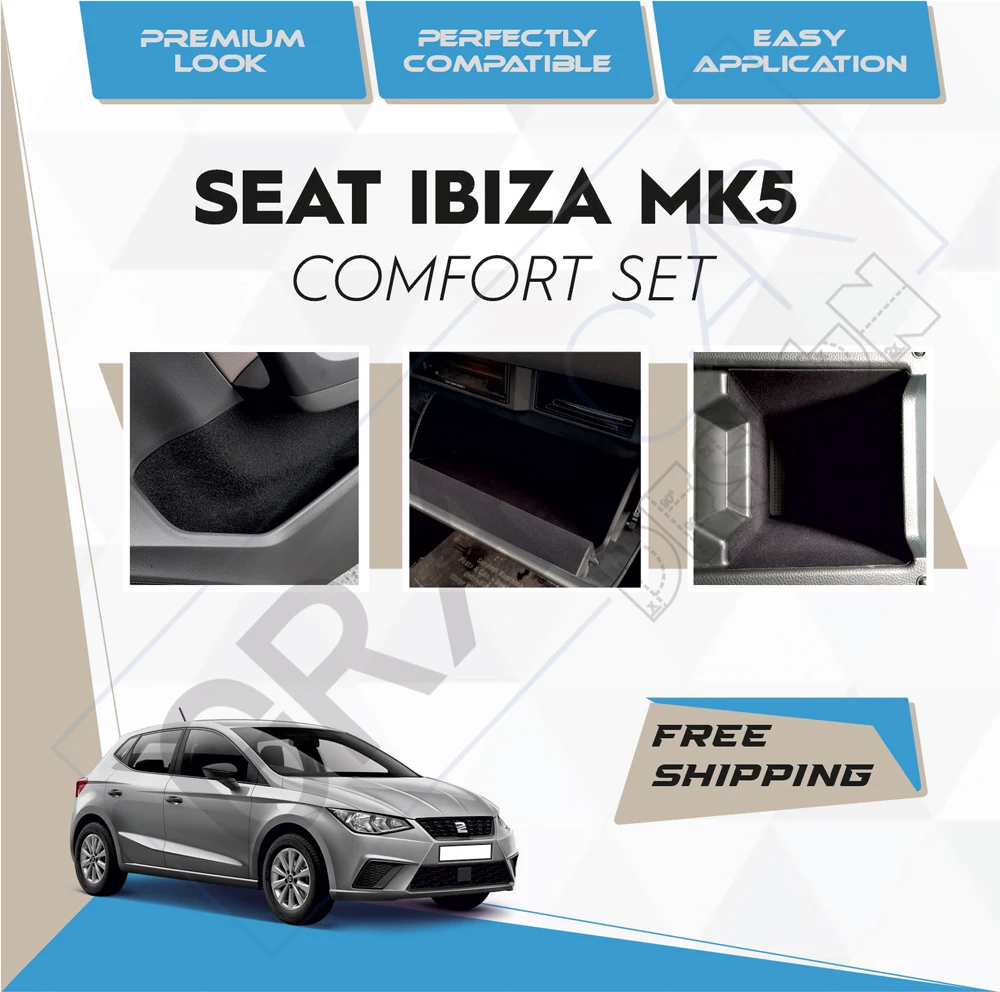 Seat Ibiza Mk5 Konfor Set - Hazır Kumaş Kaplama Araç İçi Aksesuar Kendinden  Yapışkanlı Yalıtım Etkili Kaplama Set _ - AliExpress Mobile