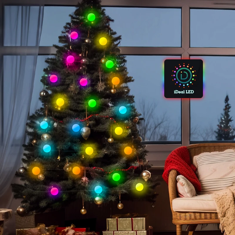 Bluetooth RGB IC Christmas Tree LED String Lights VEXAN Shop