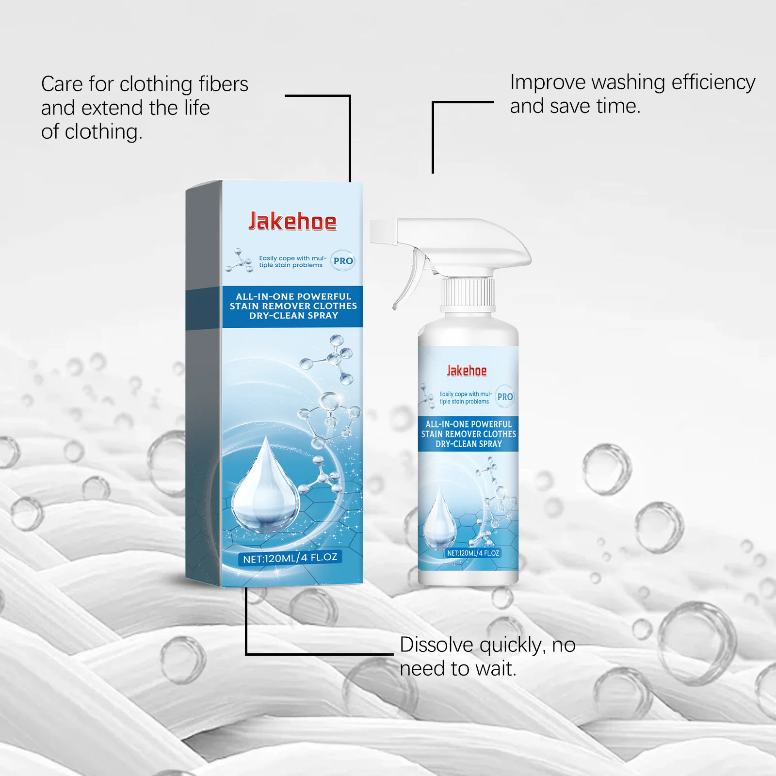 Stain Remover Spray for Clothes and Fabric