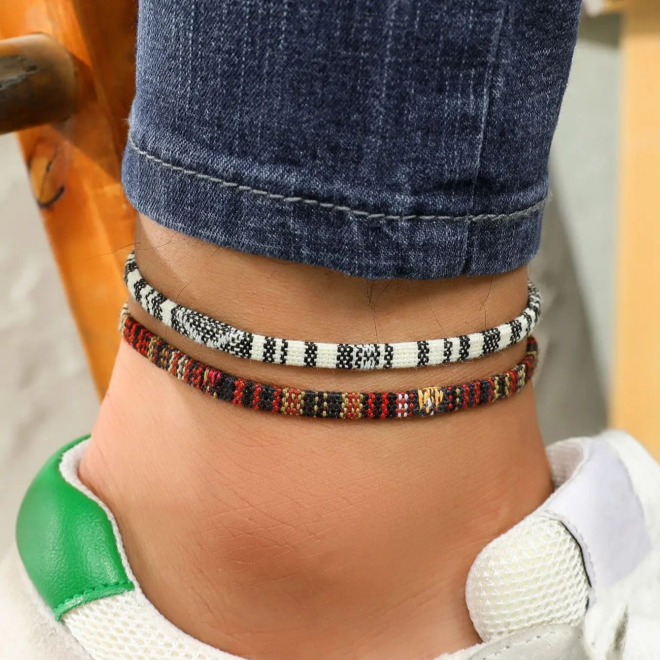 Men's and Women's Surfer Beach Anklet Set-Bohemian Ethnic Handmade Holiday Jewelry-Waterproof
