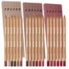 6pcs Velvet Matte Lip Liner Pencil Set - Water-resistant, Ultra-Fine, Long-Lasting, Smooth for All Skin Tones, Brown Mixed Color 1