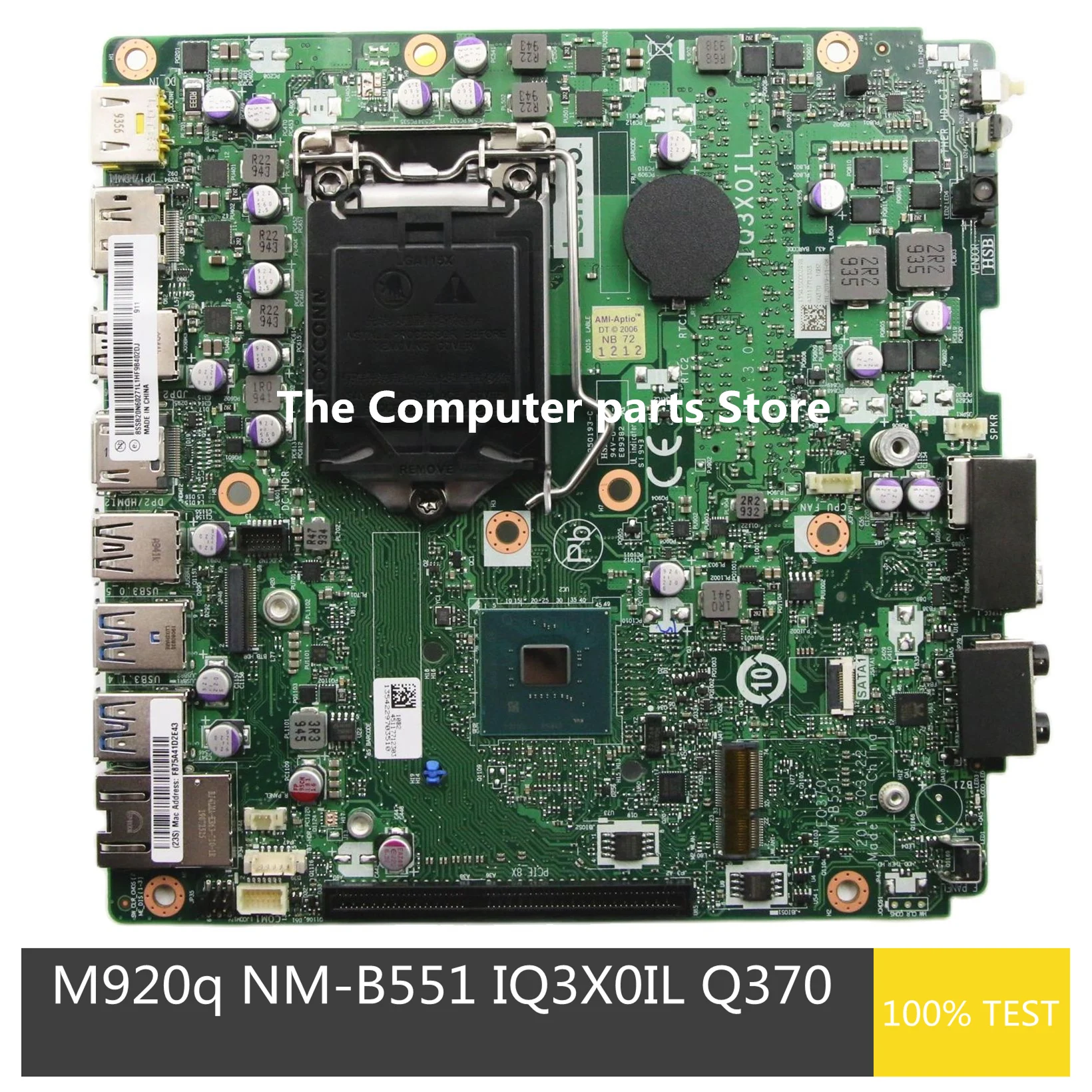 Refurbished For Lenovo ThinkCentre M920q Desktop Motherboard EQ370 