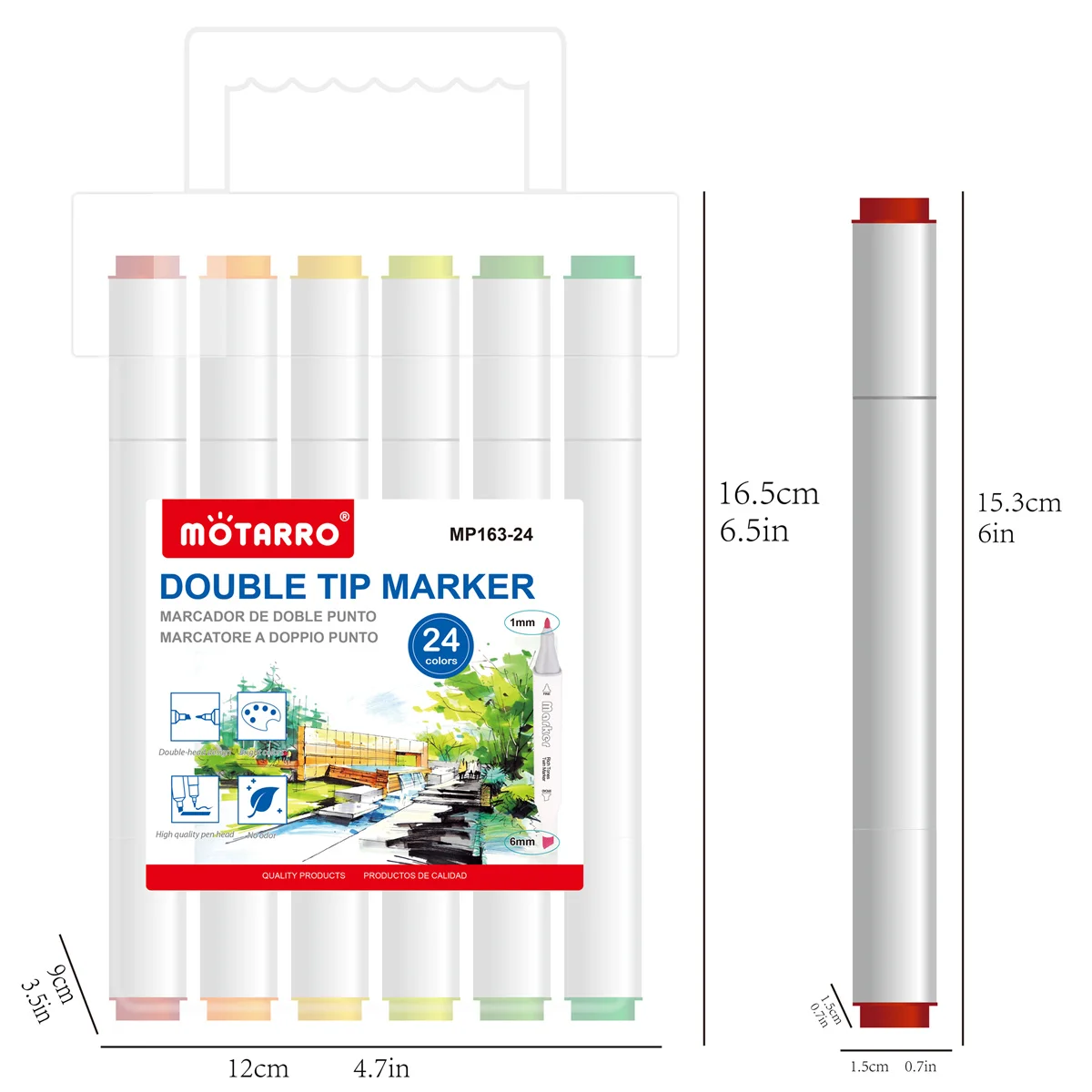 Yerdos 24 Color Alcohol Marker Pens for Coloring Art Markers for Kids,  Adults, Duals Tip Marker Set for Coloring sketching Card Making  Illustration