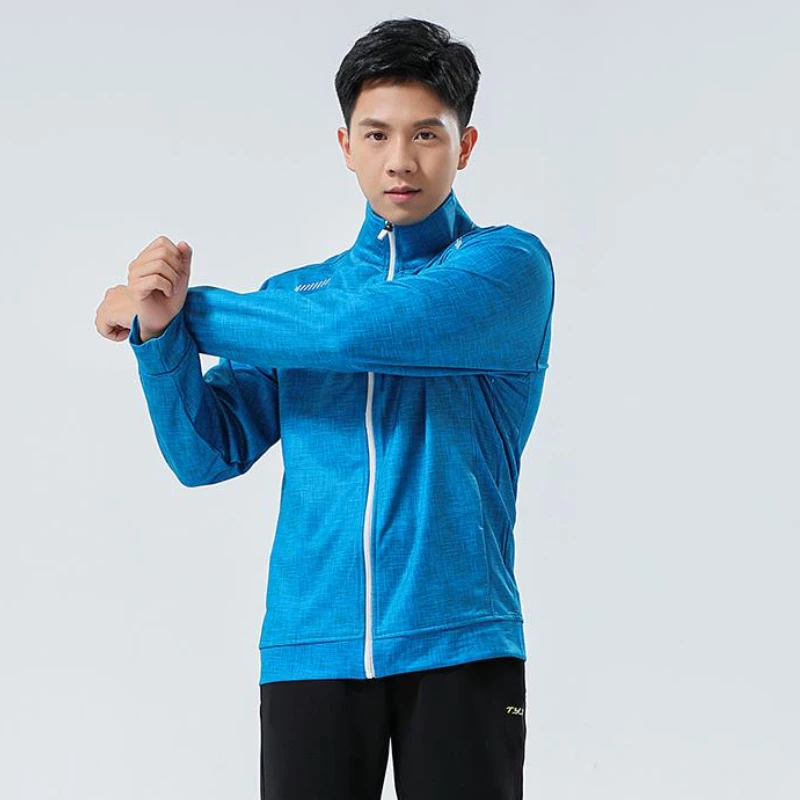 Autumn Winter Men Women Tennis Jacket Print Long Sleeve Table Tennis Ping Pong Badminton Jacket Couple Sportswear