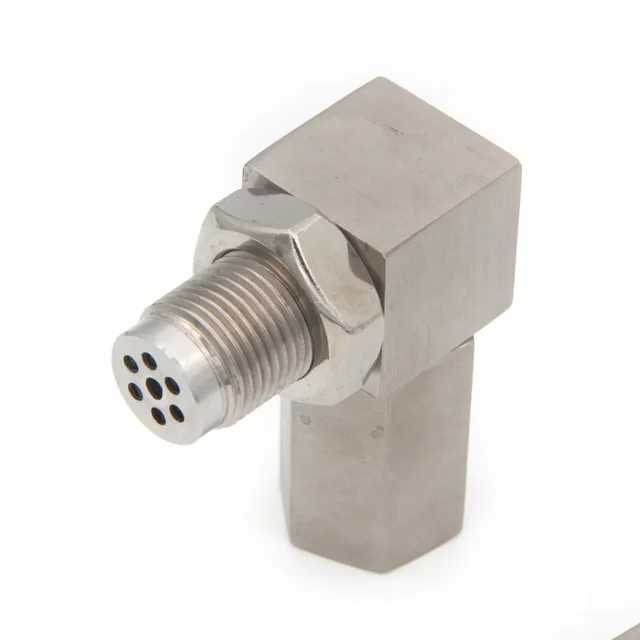 Mini Catalytic Converter 90 Degree Exhaust Pipe O2 Sensor Spacer