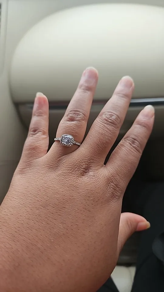 Classic Silver Color Wedding Rings photo review